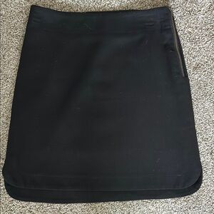 LOFT Black tuxedo Skirt with side Zipper